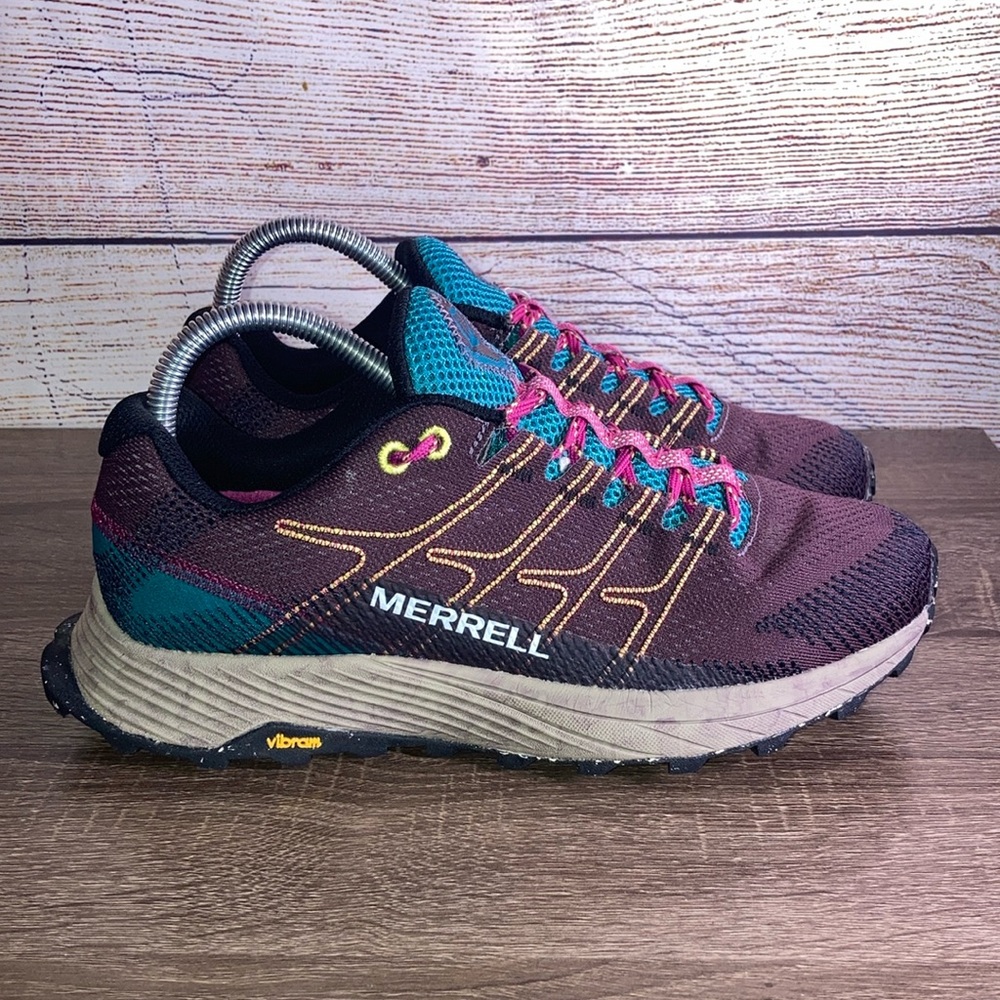 Merrell Moab Flight Burgundy Float Pro J067226W Sneakers Shoes Women’s 7.5 EUC